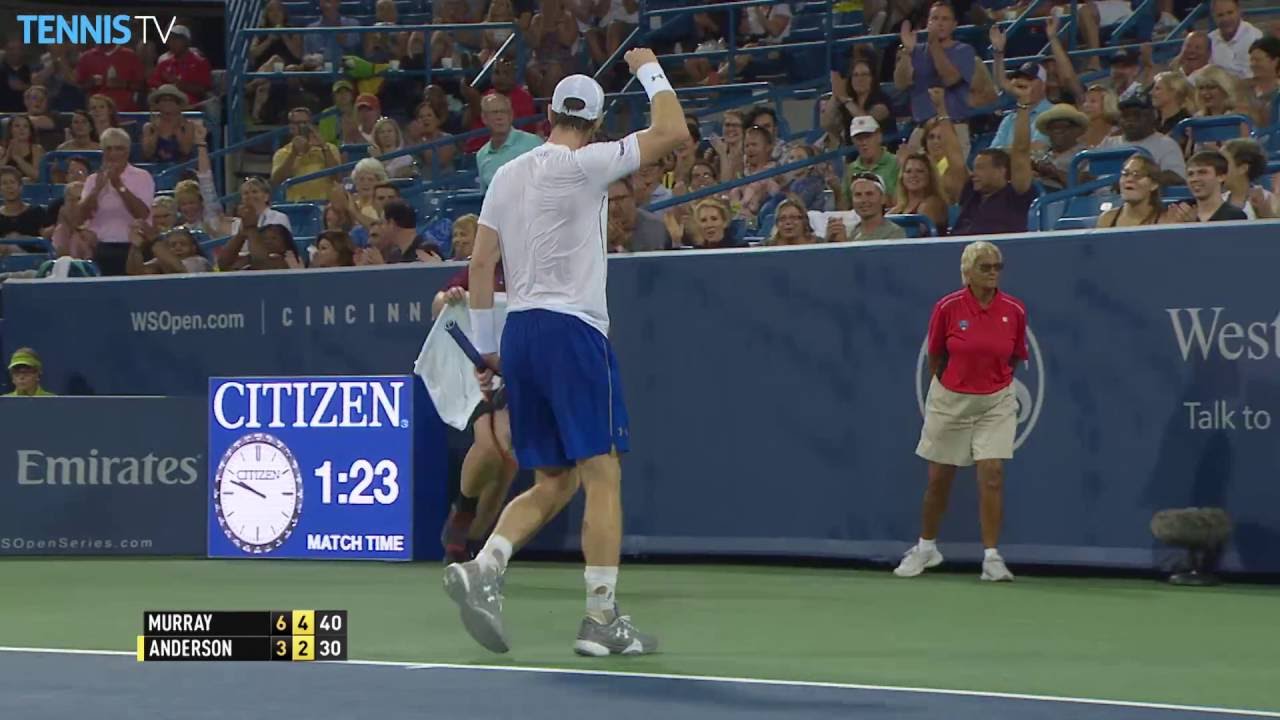 official secrets Andy Murray steals a point from Kevin Anderson with incredible pass at 2016 Cincinnati