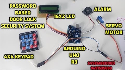 Password Based Door Lock Security System Using Arduino and Keypad