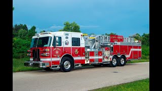 SFEV  Cape Coral Fire Department's new Sutphen SL100 aerial ladder  (HS7378)  LADDER 5