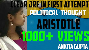 UGC NET/JRF-POLITICAL SCIENCE ARISTOTLE BY ANKITA GUPTA