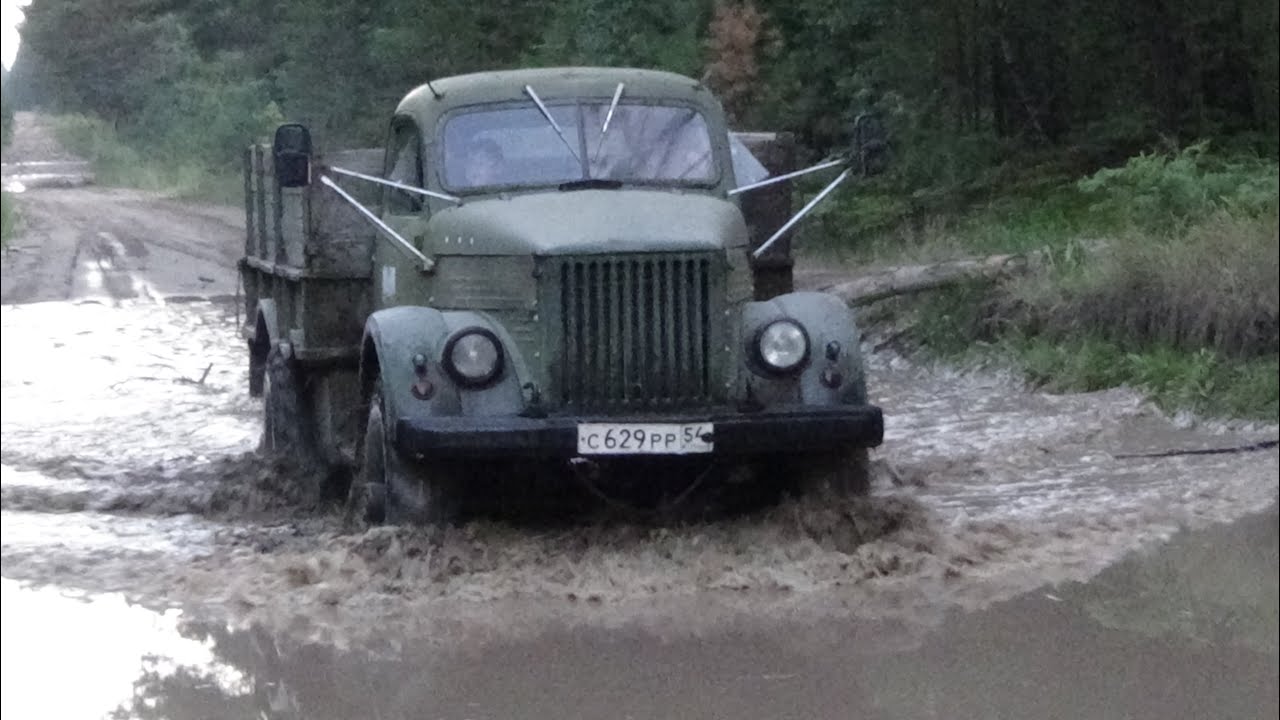 Газель по грязи