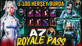 A7 ROYALE PASS ÖDÜLLERİ | 1-100 LEVEL ÖDÜLLERİ | 3.2 GÜNCELLEMESİ | PUBG MOBILE