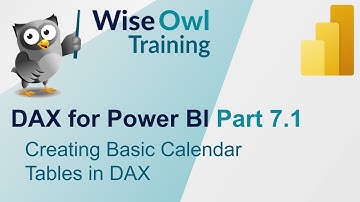 DAX voor Power BI Deel 7.1 - Basiskalendertabellen maken in DAX
