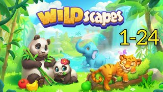 Wildscapes Gameplay Walkthrough Level 1-24 (Android) #wildscapes #zoo