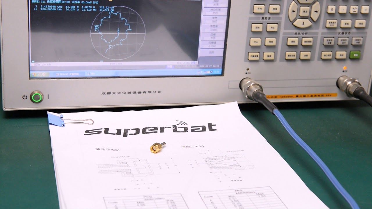 Superbat RP-SMA Plug (female socket) straight connector crimp RG316 LMR100 RG174 cable