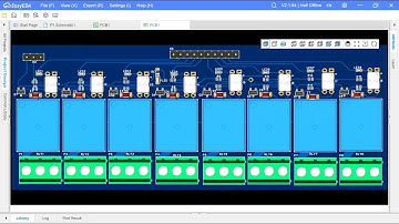 PCB design tutorial for beginners, relay module PCB design, 2 channel relay module #easyeda #pcb