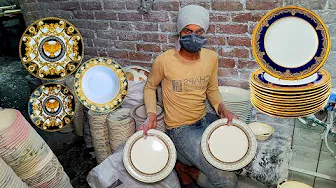 Incredible Process of making Wonderful Melamine Plates | in Factory with Mass Production