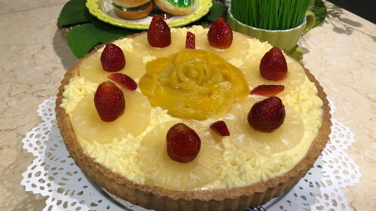 تارت الفاكهه  بكريمة باتيسري بأسهل تحضيردلال حناوي