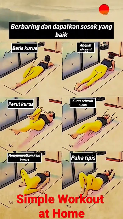 SENAM REBAHAN BONUS LANGSING #shorts  #simpleworkout #senam #senamperut #senamaerobik