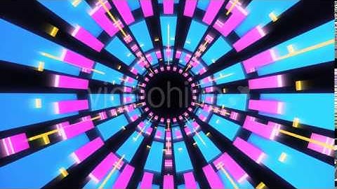 Neon Tunnel Background Motion Graphics Template