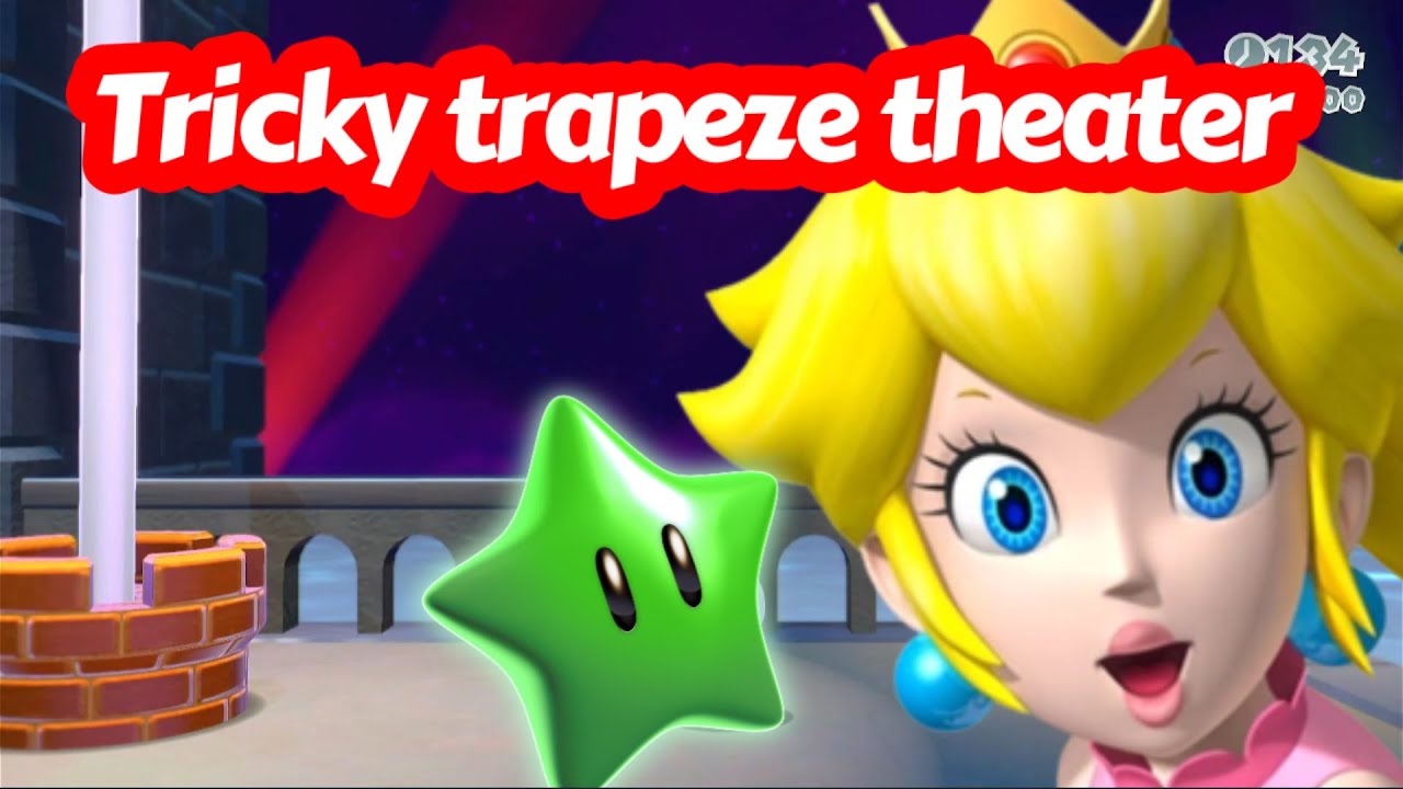 Super Mario 3D world: tricky trapeze theater world 5-2 - YouTube