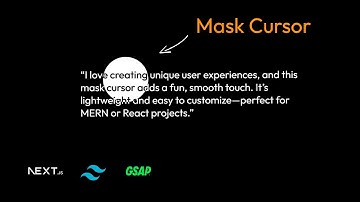 Mask Cursor Effect in Next.js + GSAP