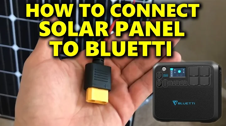 How to connect solar panels to Bluetti solar generator start to finish Ac200P and Ac200Max