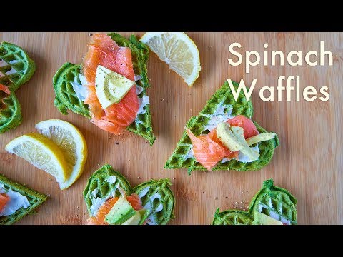 spinach-waffles-with-salmon,-cream-cheese-&-avocado-|-low-carb-recipes-|-in-carina's-kitchen