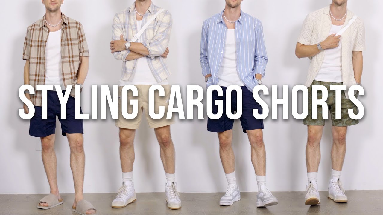 How to Style Cargo Shorts for Men | 8 Casual Summer Outfits - YouTube