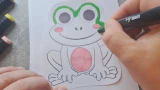 🐸🌈 CUTE FROG COLORING! 🎨💚 | Fun Frog Coloring Pages for Kids!