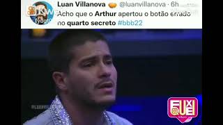 🔴 BBB22: ARTHUR APERTA O BOTÃO ERRADO!!!! 😅😂