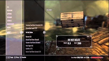 Skyrim: Do not delete chest (ps3)