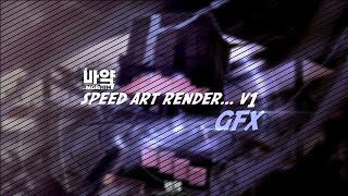 speed art render minecraft || prisma 3D GFX || 1 menit