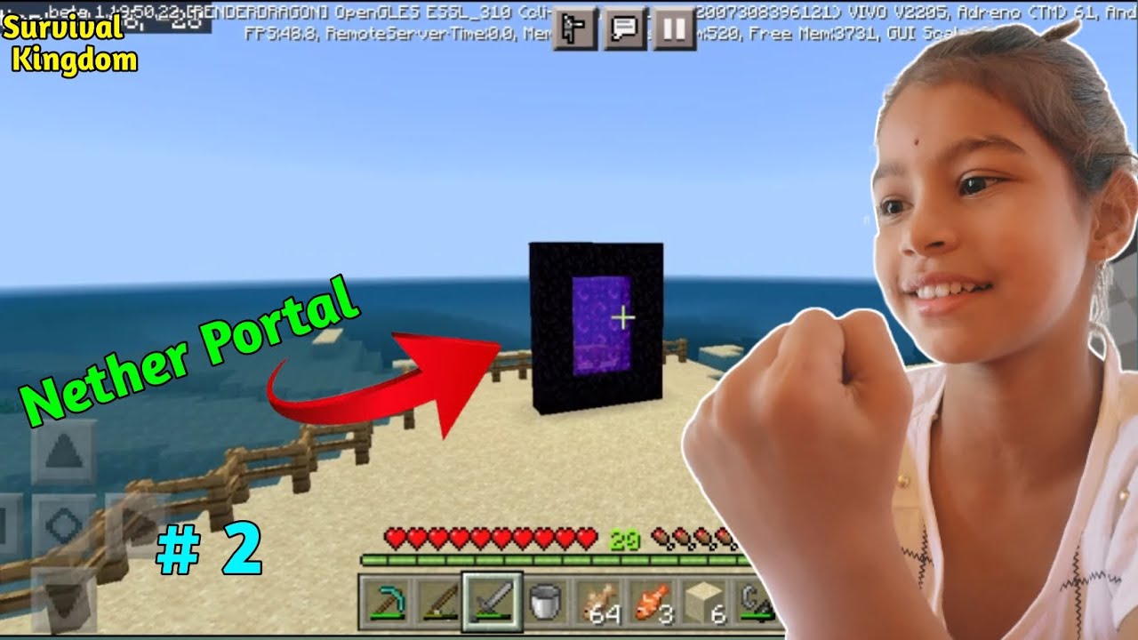 I Made NETHER PORTAL IN Minecraft Survival Kingdom 😱 - YouTube