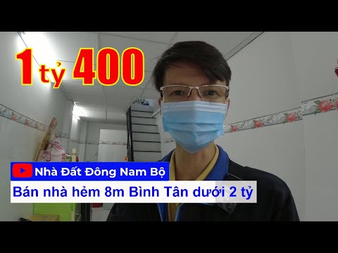 Bán nhà Bình Tân dưới 2 tỷ, hẻm 8m Tỉnh lộ 10 Bình Trị Đông Bình Tân