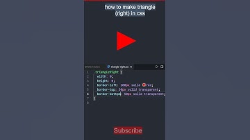 Css shapes | Make a triangle 🔺(right-pointed) in css ||web Makers || #shorts