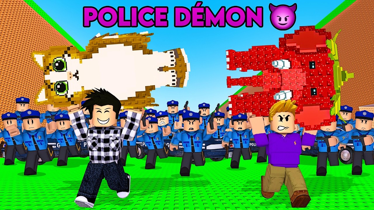 Échappez à la LA POLICE de BRAINROTS sur Roblox...