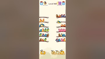 Bird Sort Colour GAMEPLAY LEVEL 468🔥Subscribe Channel@8-Bit games🔥