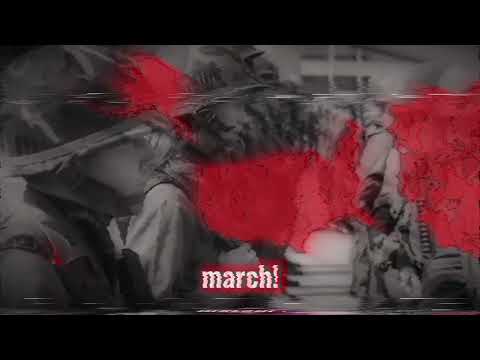 "В(V) March!" - В путь! (V put! Let's go!) In Russian and English, soviet soldiers song