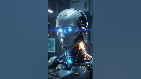 “The Moment AI Opened Its Eyes” #AI  #SciFi #Robot #FutureTech #Cyberpunk #NeonMind #Shorts