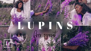 ल्यूपिन्स — मुफ़्त लाइटरूम प्रीसेट | ट्यूटोरियल | DNG | ग्रीष्मकालीन प्रीसेट | बकाइन फूल प्रीसेट screenshot 5