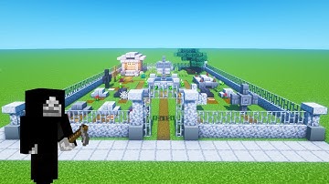 Minecraft Tutorial: How To Make A Graveyard / Cemetary "2020 Tutorial"