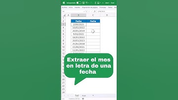 Extraer el mes en texto de una fecha en Excel #excel #exceltips