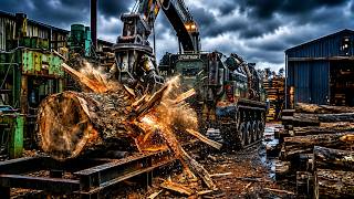 This Machine Crushes Wood with 76 Tons of Force 😳