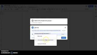 Change Privacy Settings on Google Docs