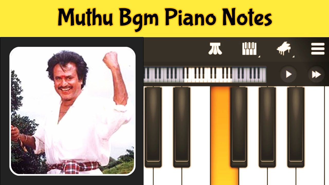 Muthu Mass Bgm  Oruvan Oruvan Muthalali Prelude  Beginner Piano Tutorial