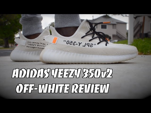 Extensamente lobo Elemental ADIDAS YEEZY 350 v2 BOOST "OFF-WHITE" ON FOOT REVIEW 🔥UNBOXING 2018  *EXCLUSIVE* - YouTube