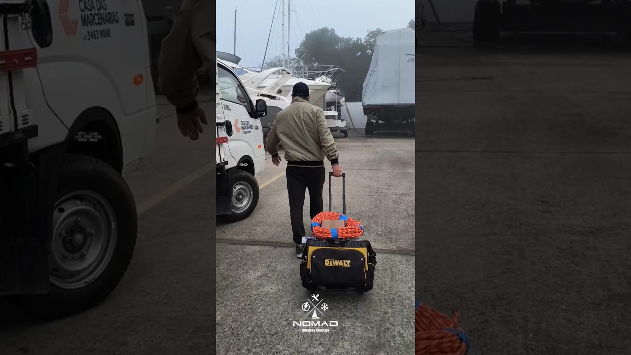 ⁣Manutenção de Mastro e Instalação de Itens de Navegação no Brasília 32
