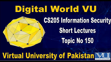 CS205 Information Security Short Lectures Topic N0 150