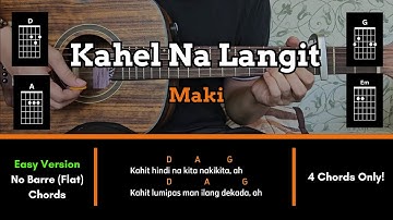 Thumbnail of Kahel Na Langit - Maki | EASY! Guitar Tutorial (CHORDS, STRUMMING PATTERN & LYRICS)