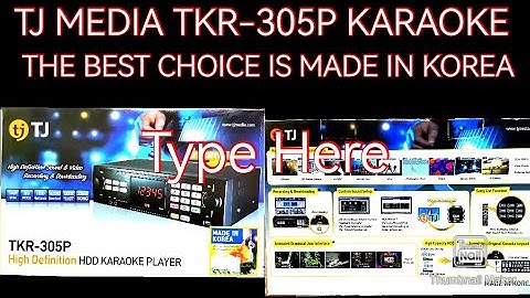 TJ MEDIA TKR-305P KARAOKE PLAYER