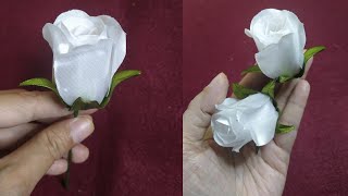 Cara Membuat Mawar Kuncup Rose Bud Dari Pita Satin | DIY
