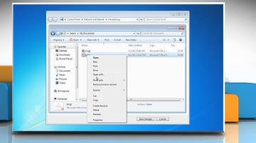 Windows® 7: Manage Homegroup sharing