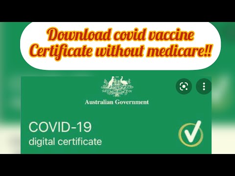 download covid vaccination certificate online in Australia if you don’t have medicare