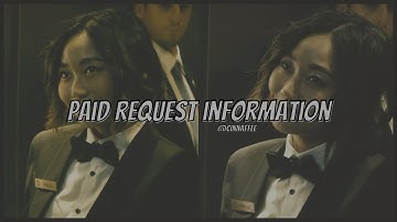 (open) paid request information | check desc