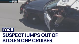 Police chase: CHP in pursuit of stolen police cruiser