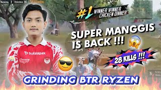 BTR RYZEN IS BACK DUO SQUAD DI ERANGEL 28 KILL SENDIRI | PUBG Mobile