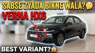Verna 2026 Facelift HX6 Petrol | Sabse Zyada Bikne Wala Variant? 😱 Hyundai Verna HX6 2026 Sunroof