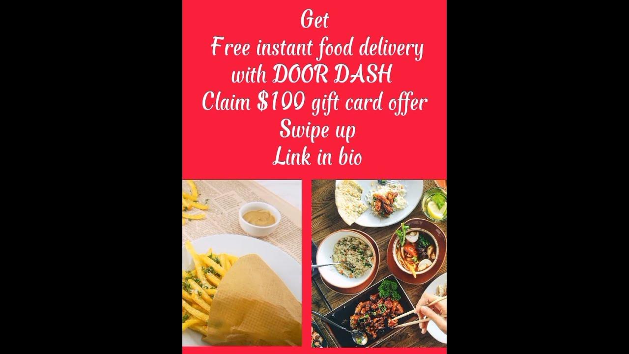 100 door dash gift card Promo YouTube