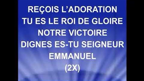 Thumbnail of Tu es le Roi de gloire (musique)